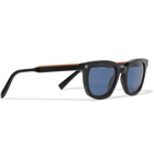 Ermenegildo Zegna - Square-Frame Acetate Polarised Sunglasses - Black