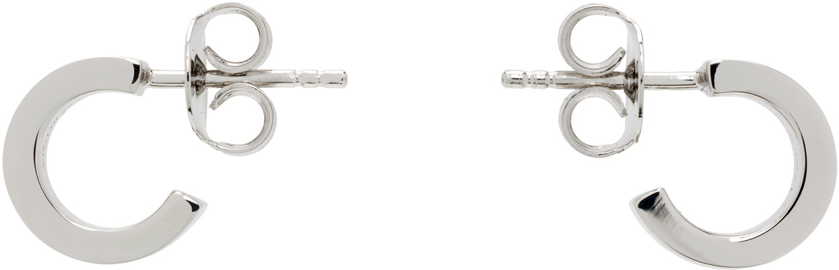 MM6 Maison Margiela Numeric Minimal Signature Hoop Earrings