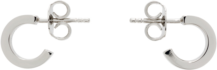 Photo: MM6 Maison Margiela Numeric Minimal Signature Hoop Earrings