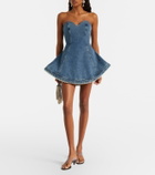 Magda Butrym Denim bustier dress