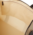 MONTROI - Elektra Leather-Trimmed Mesh Tote Bag - Brown