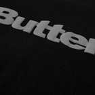 Butter Goods Men's Wordmark Puff T-Shirt in Black