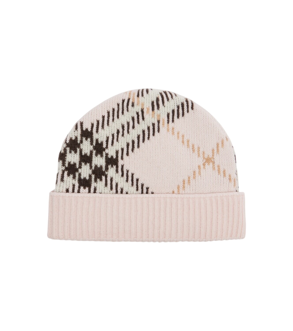 Burberry Orange Wool Fox Beanie Burberry