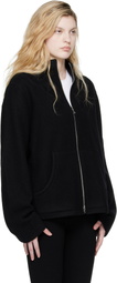 Rier Black Fleece Full Zip Jacket