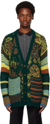Vivienne Westwood Multicolor Blurry Oversized Cardigan