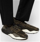 adidas Originals - Atric F/2 TR Suede-Trimmed Primeknit Sneakers - Brown