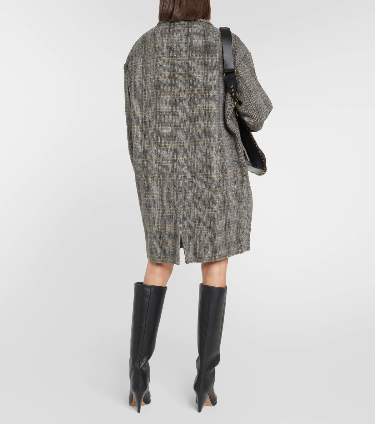 Marant Etoile Limiza herringbone oversized wool coat Isabel Marant Etoile