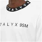 1017 ALYX 9SM Men's Collar Logo T-Shirt in White