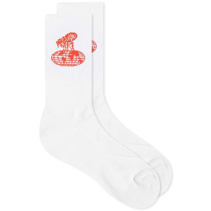 Photo: Fucking Awesome Men's Flea Sock in White
