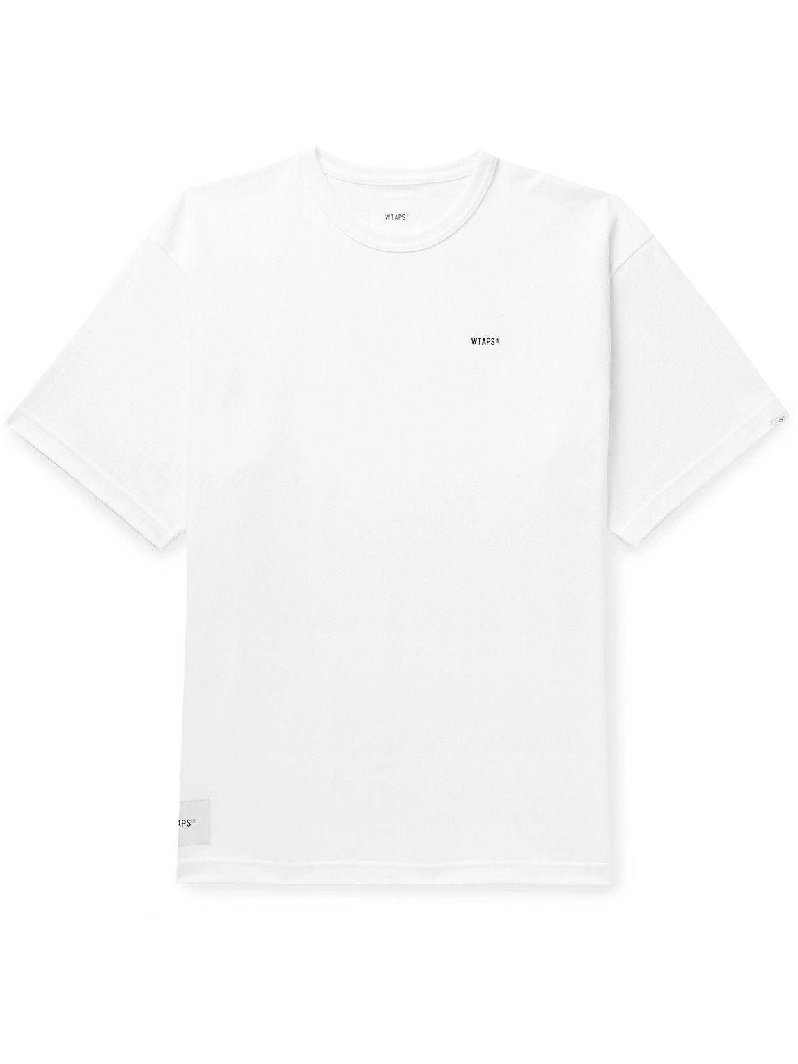 WTAPS - Stencil Logo-Detailed Cotton-Blend Jersey T-Shirt - White WTAPS