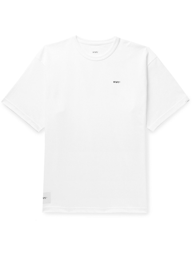Photo: WTAPS - Stencil Logo-Detailed Cotton-Blend Jersey T-Shirt - White