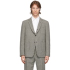 Thom Browne Black and White Tweed Gun Club Hunting Sack Blazer