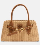 Miu Miu Aventure wicker top-handle bag