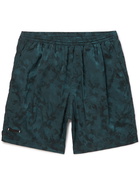 True Tribe - Neat Steve Mid-Length Printed ECONYL Jacquard Swim Shorts - Blue