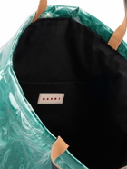MARNI - Transparent Fabric Faux Fur Tote Bag