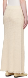 Studio Nicholson Off-White Rye Midi Skirt