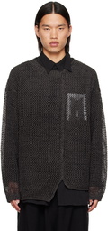 YOHJI YAMAMOTO Gray Uneven Sweater