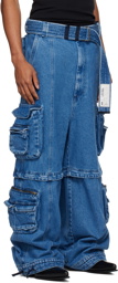 LU'U DAN Blue Zip-Off Jeans