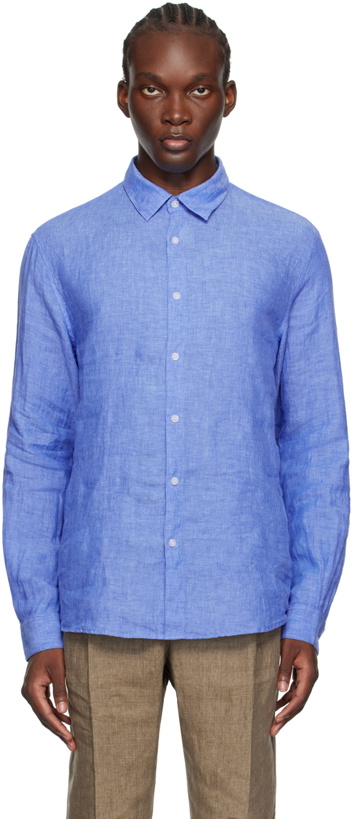 Photo: Sunspel Blue Linen Shirt