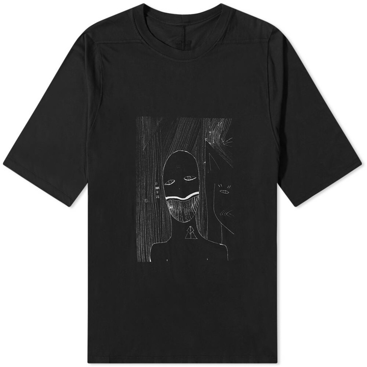 Photo: Rick Owens DRKSHDW Men's Jumbo Toothface T-Shirt in Black