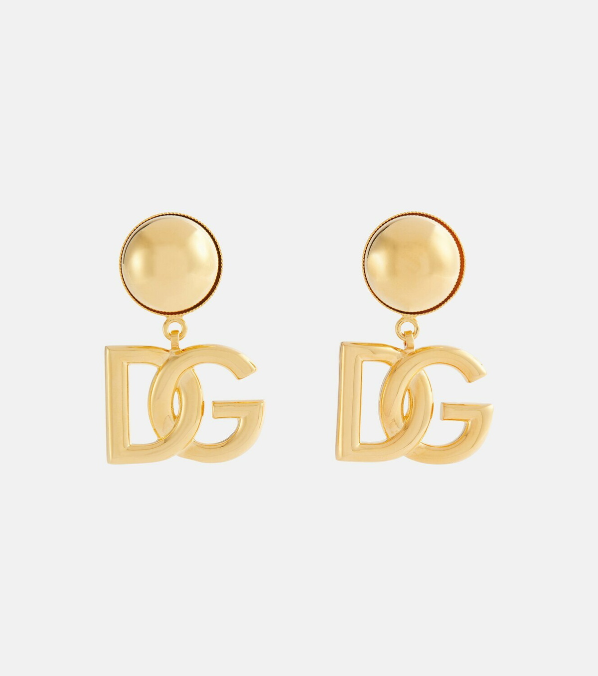 Dolce & Gabbana DG Logo Over the Ear Hoop Earrings