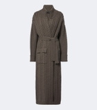 Arch4 Bond Street cable-knit cashmere long cardigan