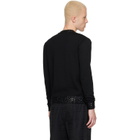 Ernest W. Baker Black Sequin Trim Cardigan