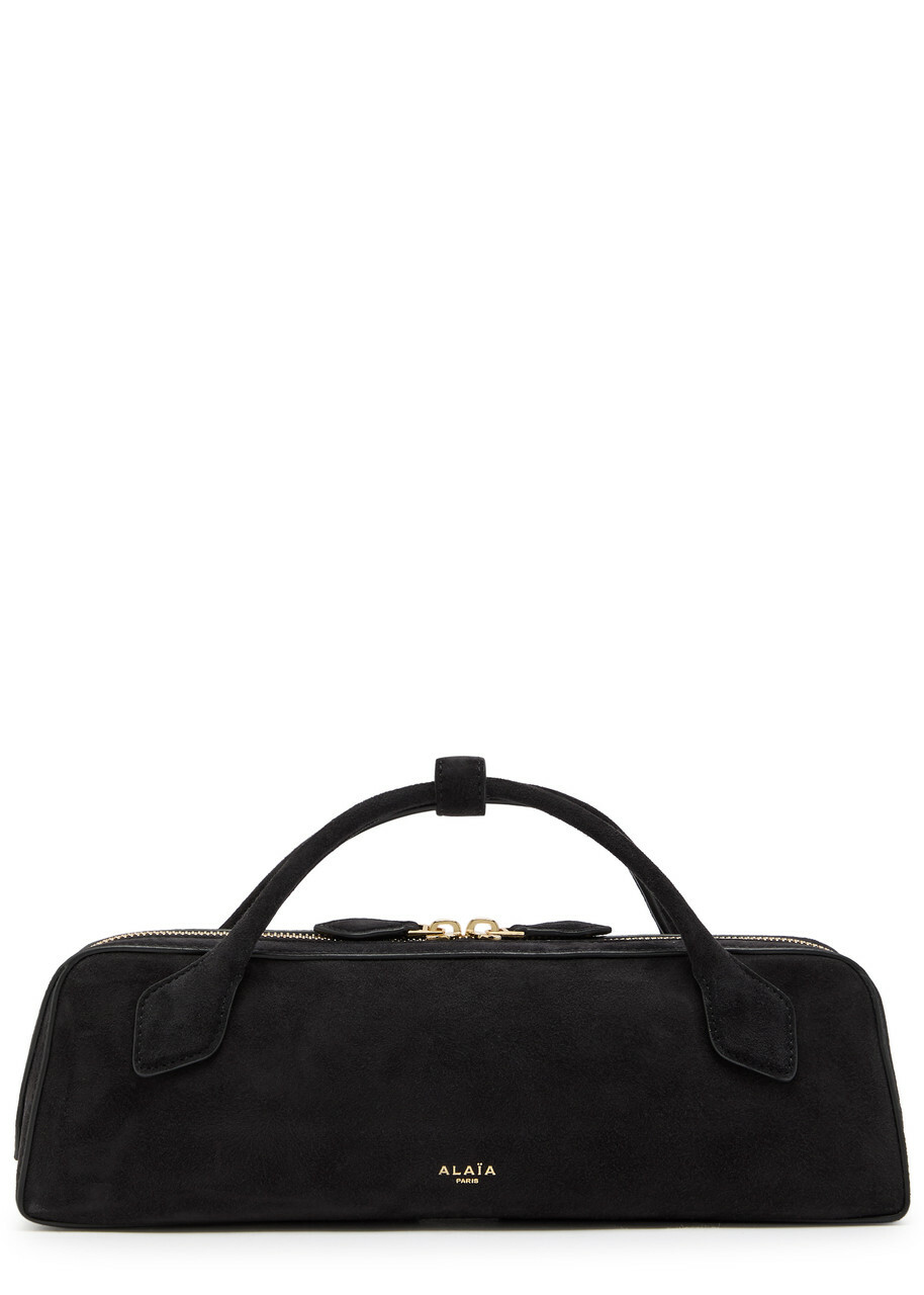 Alaïa Le Teckel Suede Clutch - Black - One Size