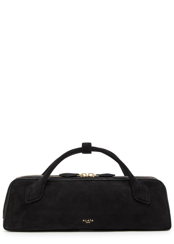 Photo: Alaïa Le Teckel Suede Clutch - Black - One Size