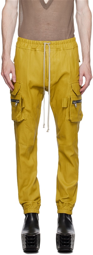 Photo: Rick Owens Yellow Mastodon Leather Pants