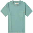 Checks Downtown Men's Pigment Dyed Pocket T-Shirt in Green