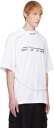 Ottolinger White Oversized Flap T-shirt