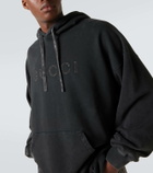 Gucci Logo cotton jersey hoodie