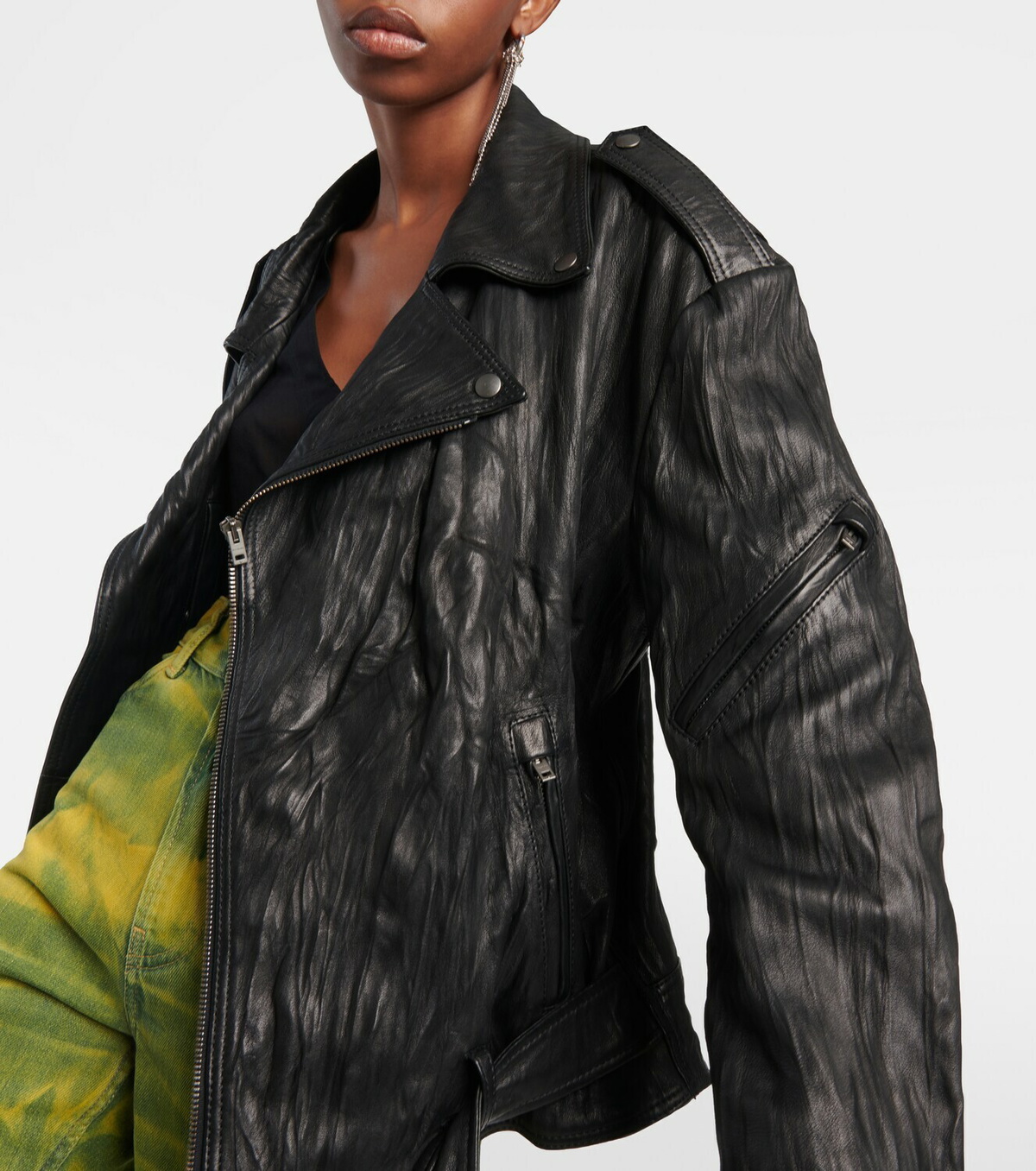 Acne Studios Linor leather biker jacket Acne Studios