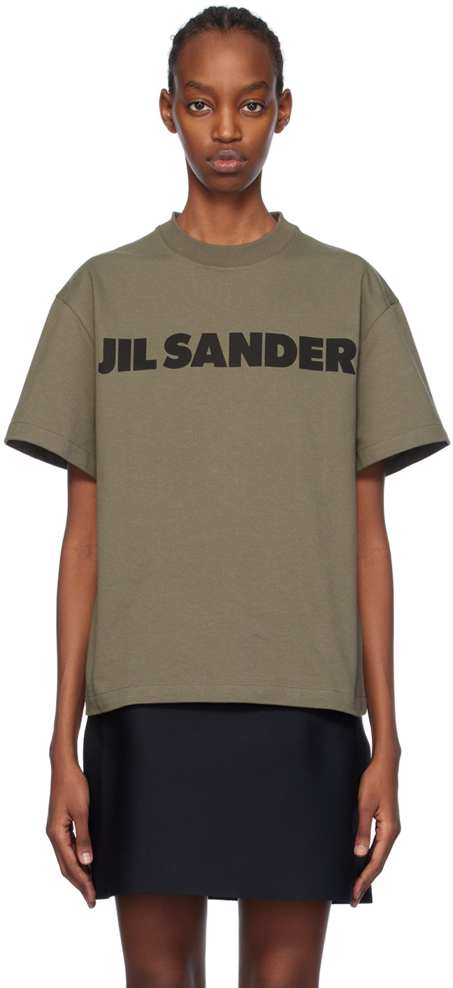 【JIL SANDER】Jil Sander Logo T-Shirt Thyme Green Jil Sander - Logo T-Shirt in Thyme Green – Stoy
