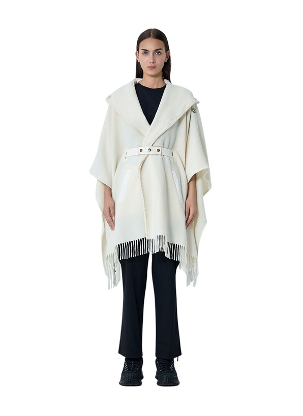 Photo: Moncler Belted Fringe Cape
