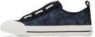 Diesel Blue & Black S-Astico Lzip Sneakers