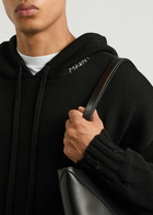 Marni Distressed Hooded Cotton Sweatshirt Black