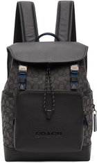 Coach 1941 Black League Flap Backpack