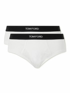 TOM FORD - Two-Pack Stretch Cotton and Modal-Blend Briefs - White