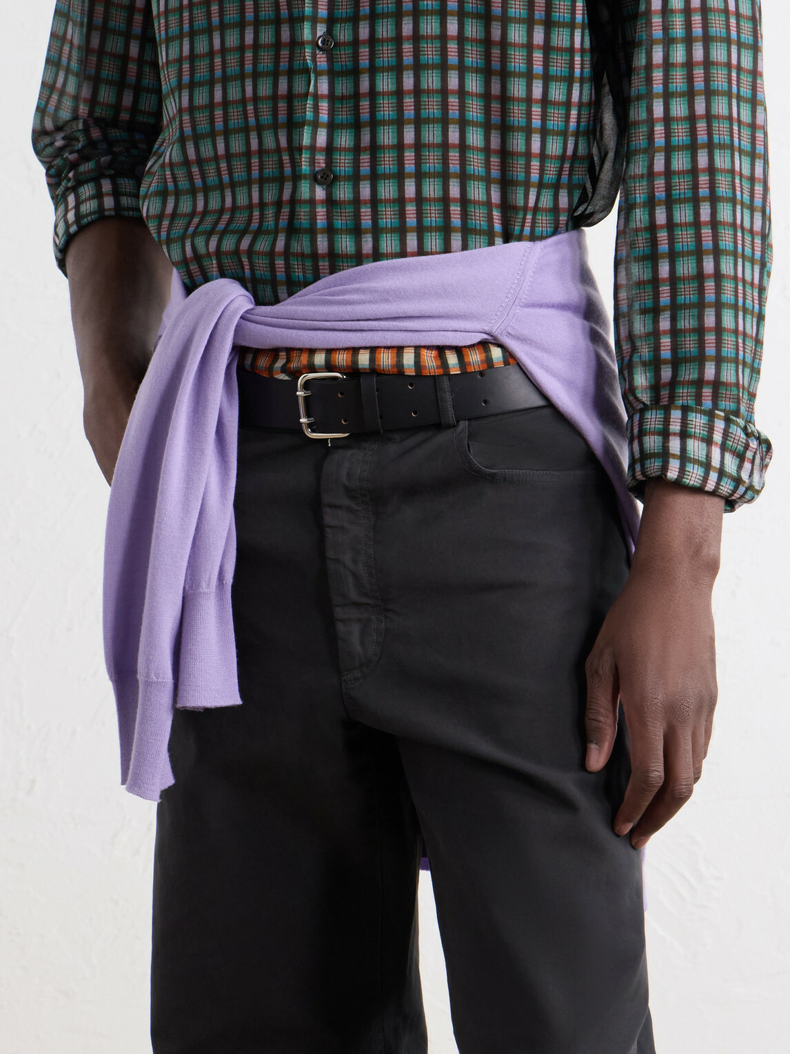 Déhanche - Hutch 3cm Leather Belt - Black