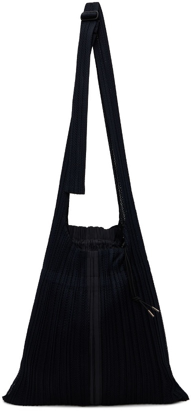 Photo: Pleats Please Issey Miyake Black Drawstring Shoulder Bag