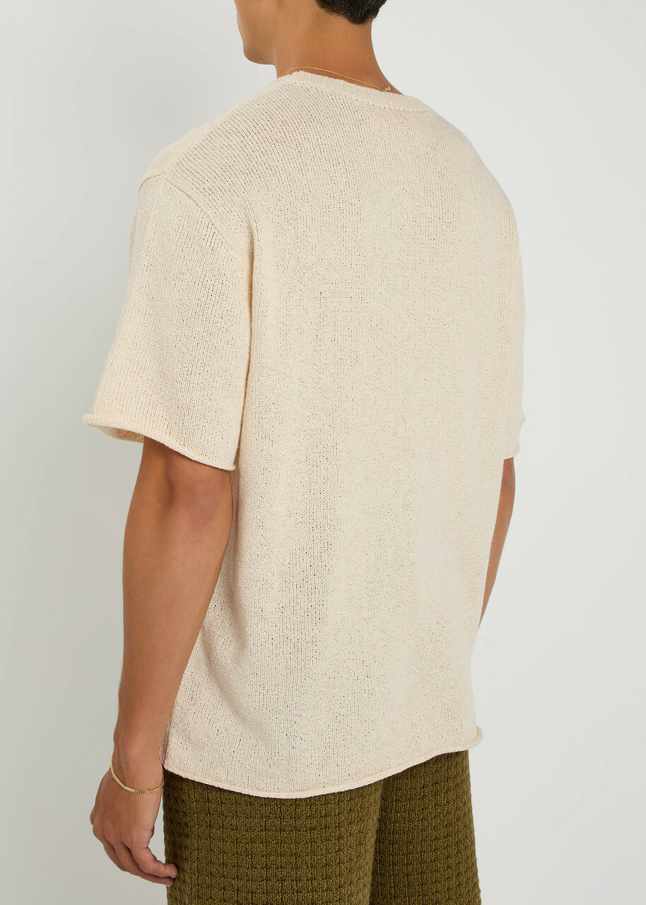 The Elder Statesman Nora Knit T-shirt Natural