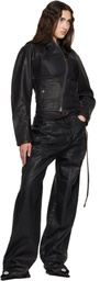 Ottolinger Brown Glazed Curve Denim Jacket