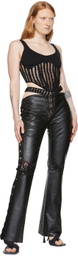 Dion Lee Black Leather Pants