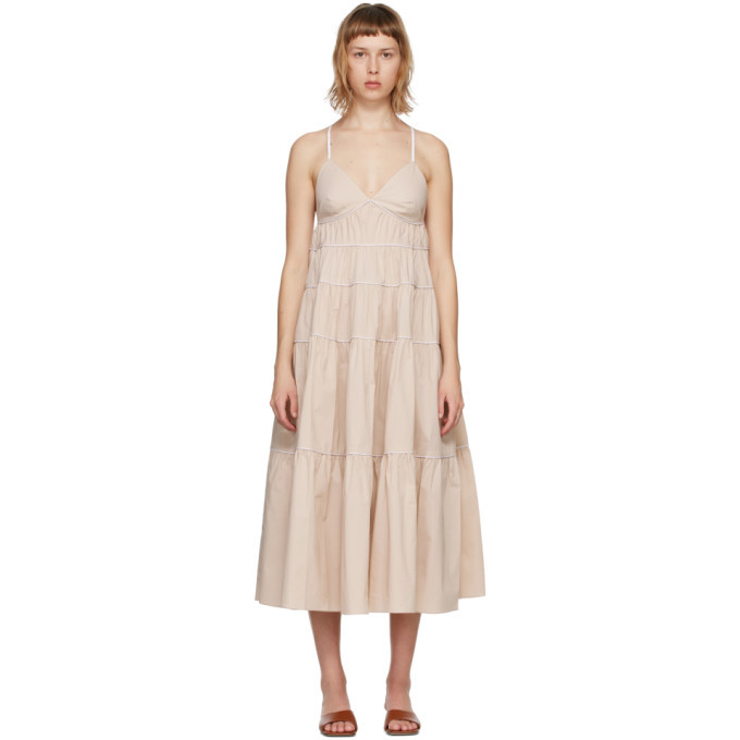 staud beige dress Staud Le Sable Dress Ivory
