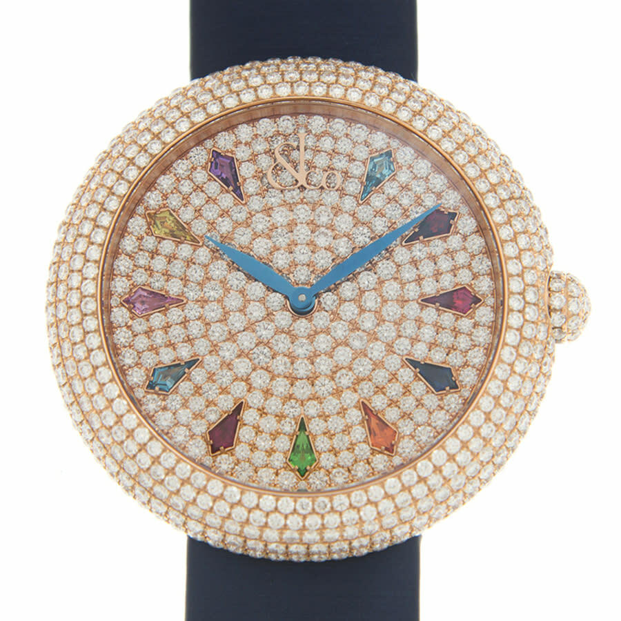 Jacob & Co. Brilliant Quartz Diamond Gold Dial Unisex Watch BQ03040RHRRASK4A