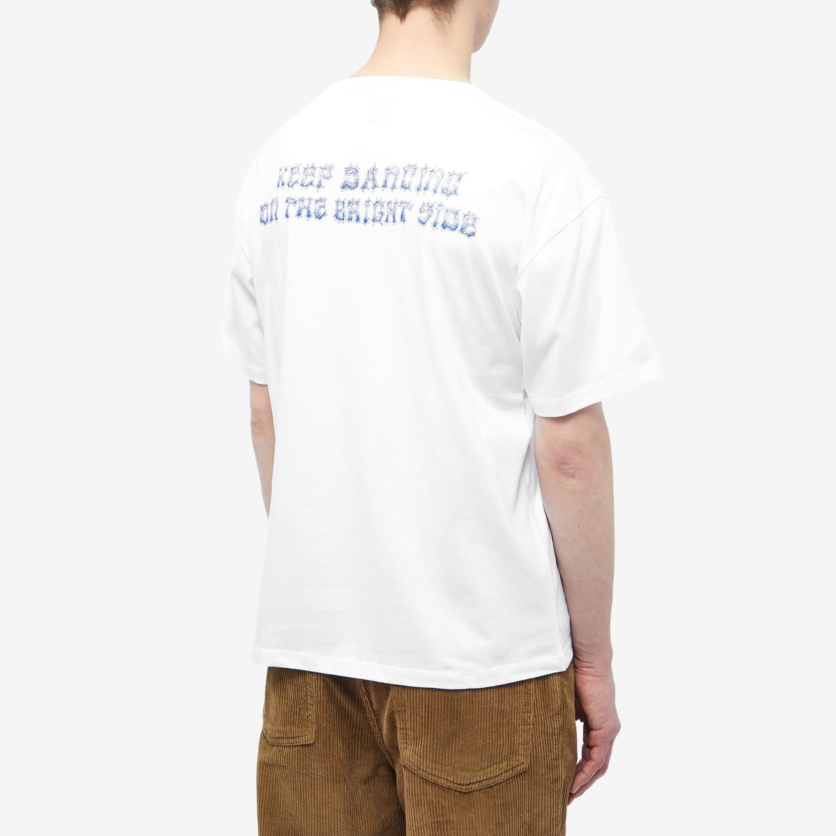 PACCBET Men's Keep Dancing T-Shirt in White PACCBET