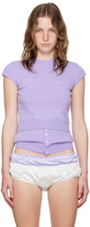 Meryll Rogge Purple Cashmere Sweater