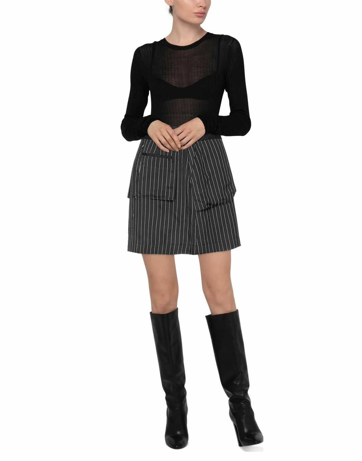 Neil Barrett Womens Mini skirt in Black